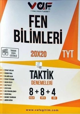 TYT Fen Bİlimleri 20x20 Taktik Deneme Vaf Yayınları 9786257523172