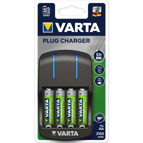 Varta Plug Pil Şarj Cihazı ( 4 Adet 2100mAH Pil Dahil ) şarjlı şarj al