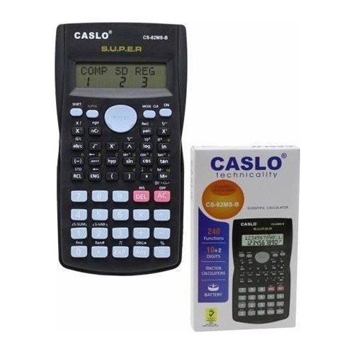 Caslo CS-82MS-B 240 Bilimsel Fonksiyonlu 12 Hane Hesap Makinesi 692562