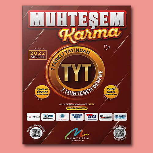 2022 Model Muhteşem Karma TYT 7'li Deneme Seti Muhteşem Yayınları