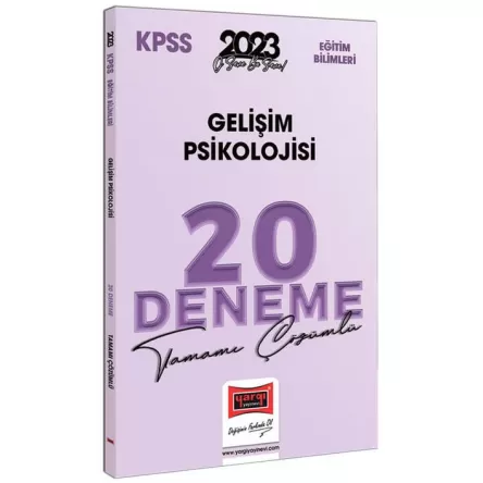 2023 KPSS Eğitim Bilimleri Gelişim Psikolojisi Tamamı Çözümlü 20 Denem