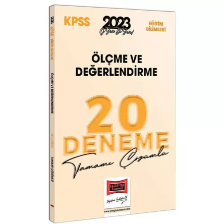 2023 KPSS Eğitim Bilimleri Ölçme ve Değerlendirme Tamamı Çözümlü 20 De