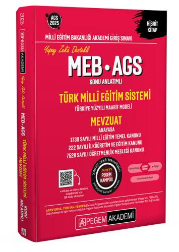 2025 MEB-AGS Konu Anlatımlı Türk Milli Eğitim Sistemi-Mevzuat