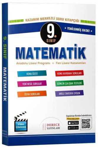 Derece Yayınları 9. Sınıf Matematik Modüler Set