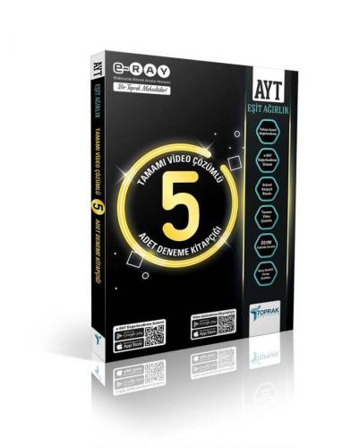 AYT 5′Lİ Paket Deneme (Eşit Ağırlık) Toprak Yayınları 9786257972475