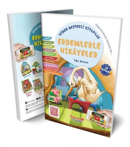 Erdemlerle Hikayeler Seti - 10 Kitap Takım