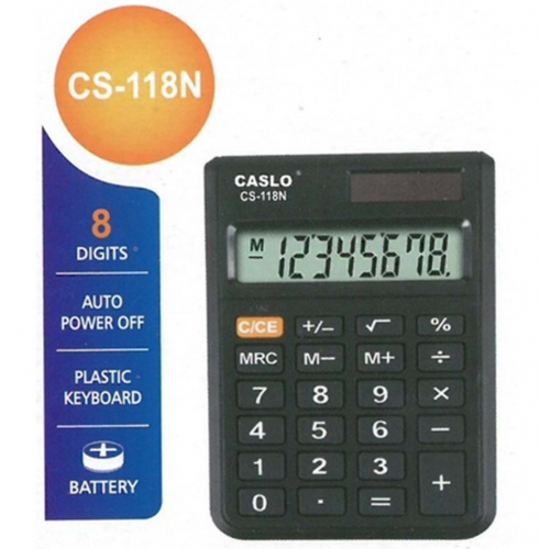 CASLO CS- 118N Cep Boy hesap Makinesi 8 Digits