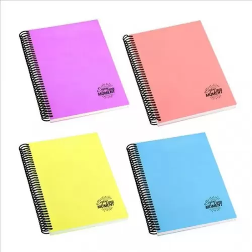 MİKRO 17X24 COOL PASTEL ÇİZGİSİZ 120 YP. SPRALLİ DEFTER