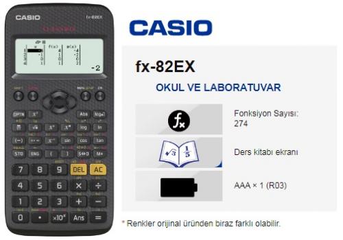 Casio FX-82EX Cep Tipi Finansal Hesap Makinesi