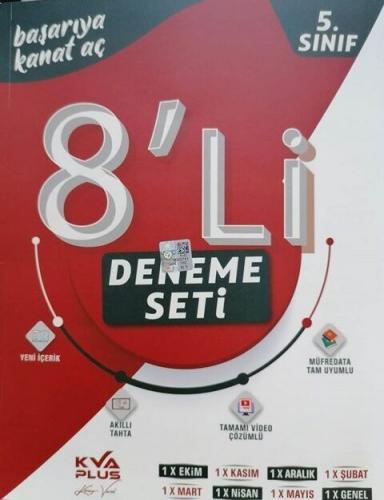 5. Sınıf 8 li Deneme Seti KVA Yayınları