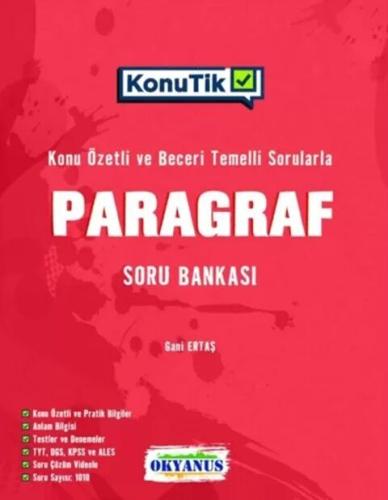 YKS KonuTik Paragraf Soru Bankası Okyanus Yayıncılık 9786257434188