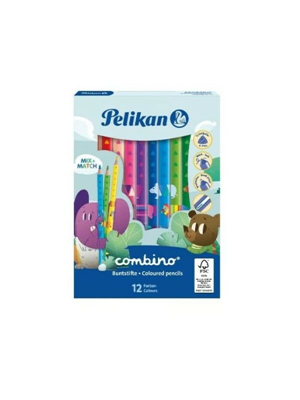 Pelikan Combino 12 Renk Jumbo Üçgen Kuruboya Kalemi 811194 40127008111