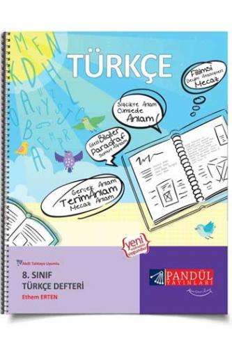 ​Pandül Yayınları 8. Sınıf Türkçe Defteri