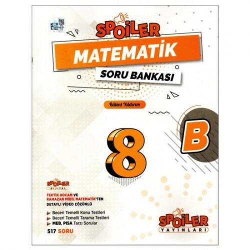 SPOİLER YAYINLARI 8. SINIF MATEMATİK SORU BANKASI (B)