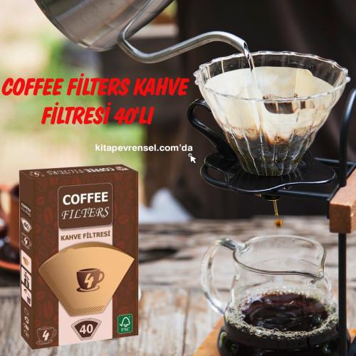 Coffee Filters Kahve Filtresi 40'Lı kahve kağıdı